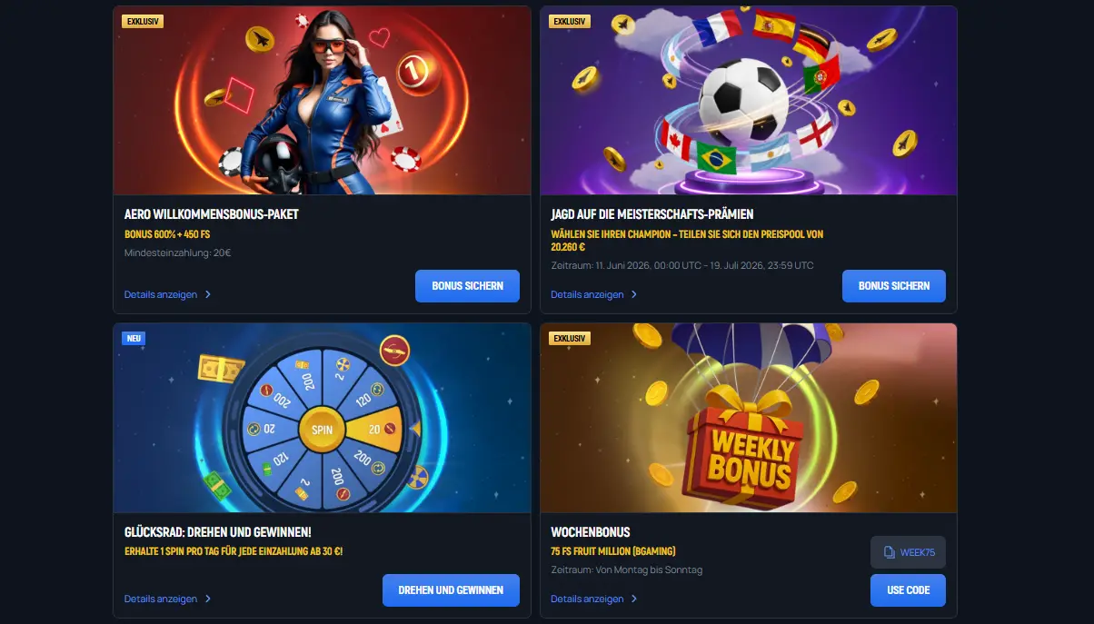 aerobet casino promo