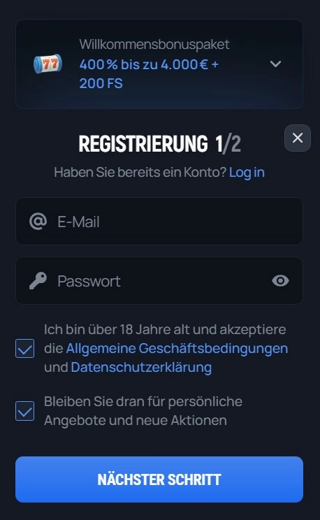 Registrierung